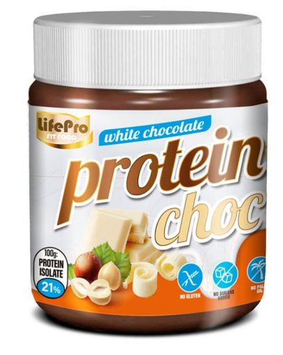 Crema Proteica Chocolate Blanco Avellanas, 250Gr - Life Pro