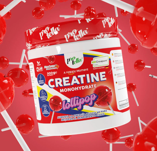 Creatina Creapure sabor Lolipop, 300Gr - Protella