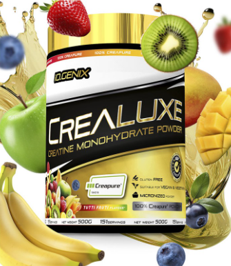 Creatina Crealuxe Creapure, 500Gr, Tuti Fruti - Io Genix