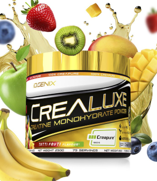 Creatina Crealuxe Creapure, 250Gr, Tutifruti - Io Genix