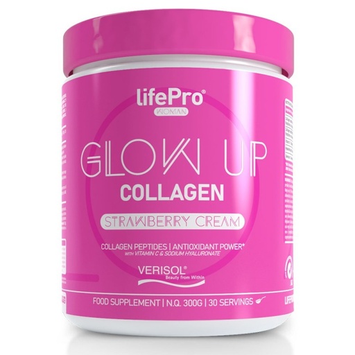 Colágeno Woman Glow Up Sabor Fresa , 400Gr - Life Pro