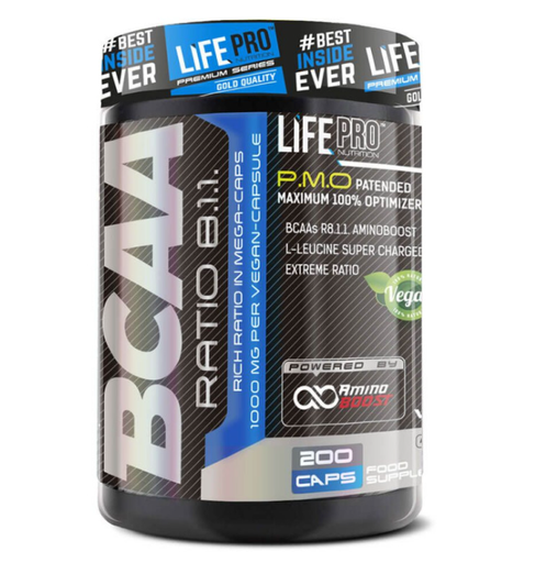 Bcaa Pro 8:1:1, 200Caps - Life Pro