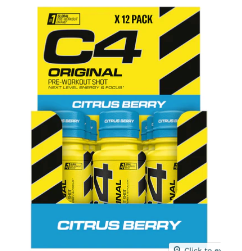 .Shot C4 Citrus Berry, 60Ml - Cellucor