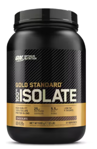 Gold Standard 100% Isolate, 930 gr   Sabor Chocolate - Optimun Nutrition